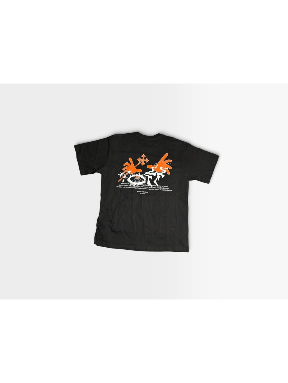 Off-White Black T-shirt with orange back graphic